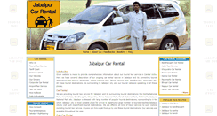 Desktop Screenshot of jabalpur-car-rental.com